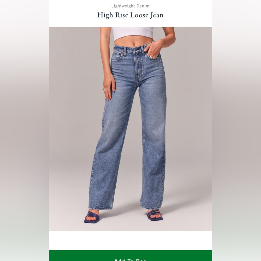 A&F High Rise “The Loose” Jeans